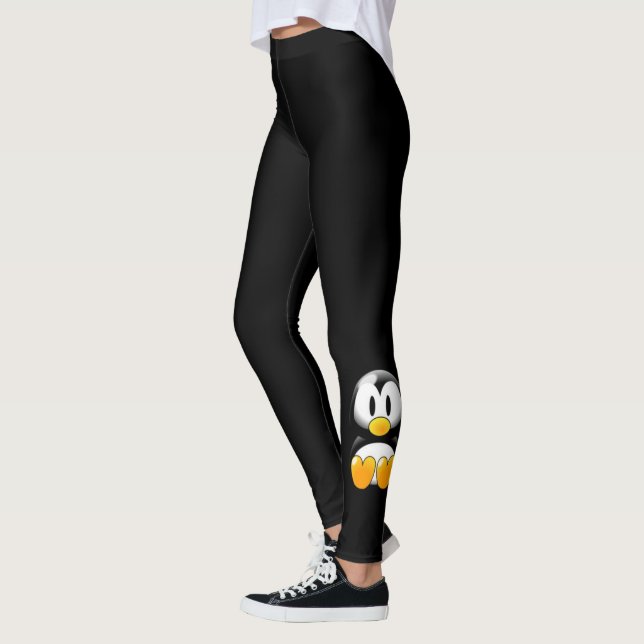 Leggings pingüino de piernas negras (Izquierda)