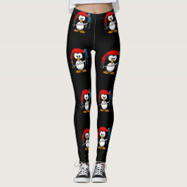 Leggings Pingüino pirata y un loro