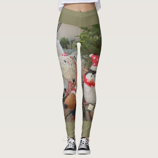Leggings Pingüino y juguete de renos para navidades (Anverso)
