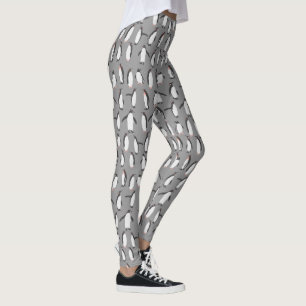 Leggings Pingüinos en el patrón de nieve