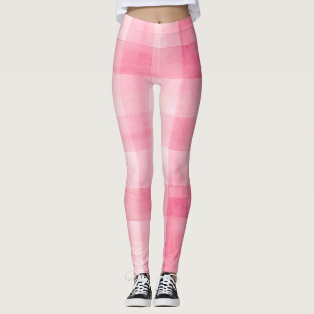 Leggings Pink Gingham (Anverso)