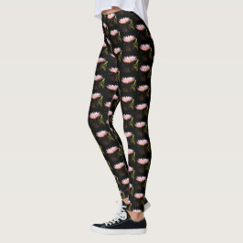 Leggings Pink Lotus Water