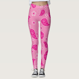 Leggings Pink Paisley