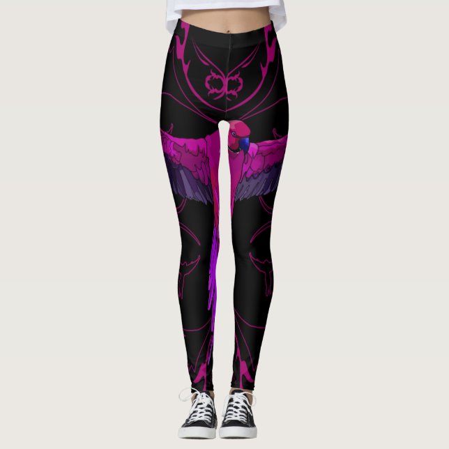 Leggings Pink Parrot (Anverso)