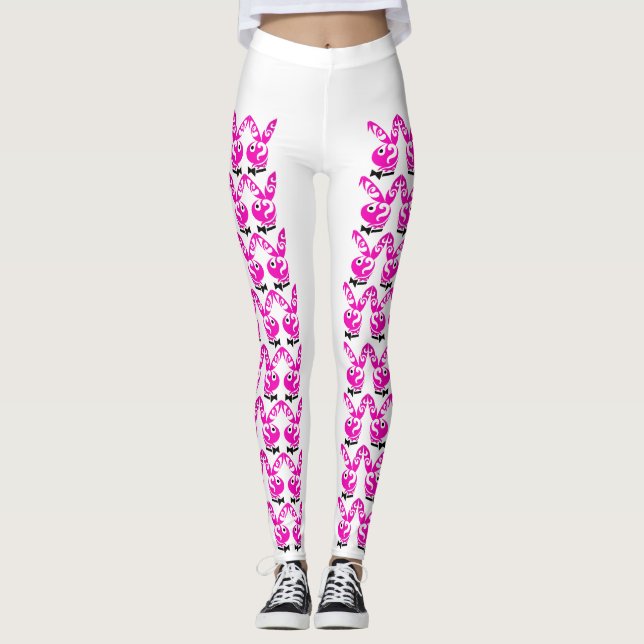 Leggings pink rabbit (Anverso)