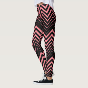 Leggings Pink Zigzag Chevron