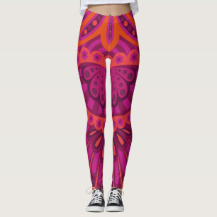 Leggings Pinkoinko - Paisley Plumado