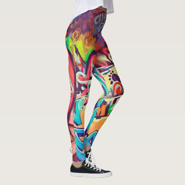 Leggings PINTADA del 落書き通り (Rakugaki) (Derecha)