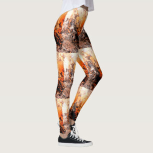 Leggings pintada roja de la roca