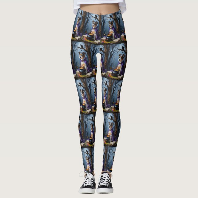 Leggings Pintado de Halloween australiano terrible (Anverso)