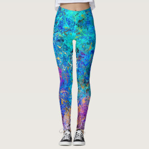 Leggings Pintado de Holi Splatter multicolor