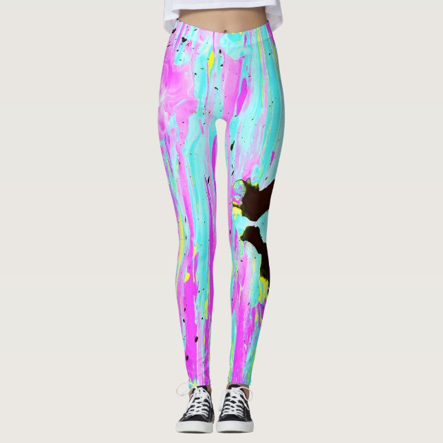 Leggings Pinte las polainas de la mancha (Anverso)