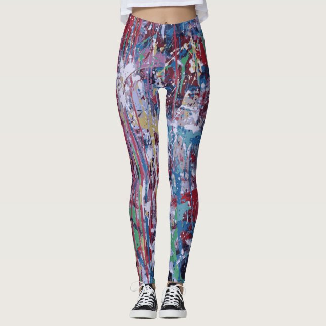 Leggings Pinte las polainas de la salpicadura (Anverso)