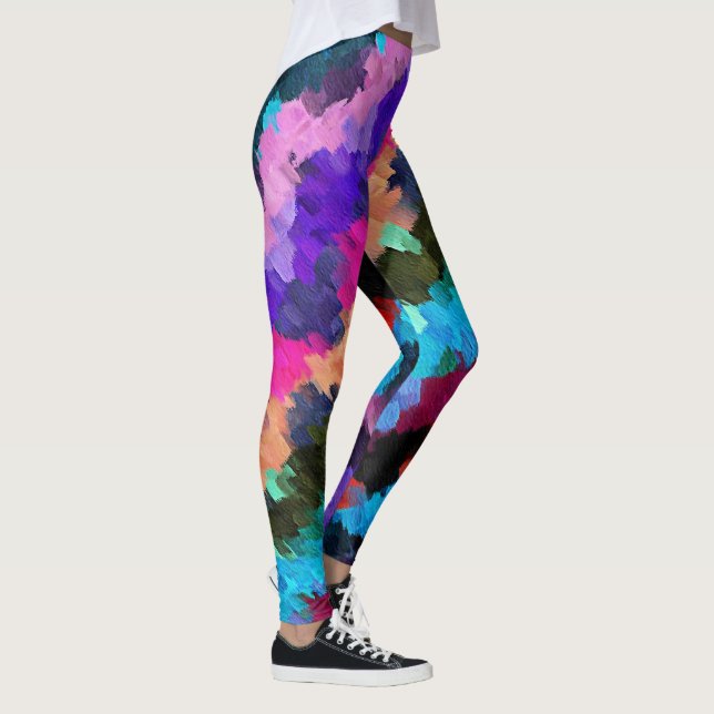 Leggings Pintura abstracta colorida #17 (Derecha)
