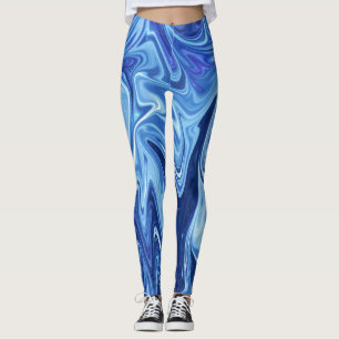 Leggings Pintura abstracta de llamas   Mejor arte mural abs