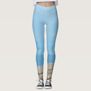 Leggings Pintura acuarela del muro de la ciudad de Dubrovni