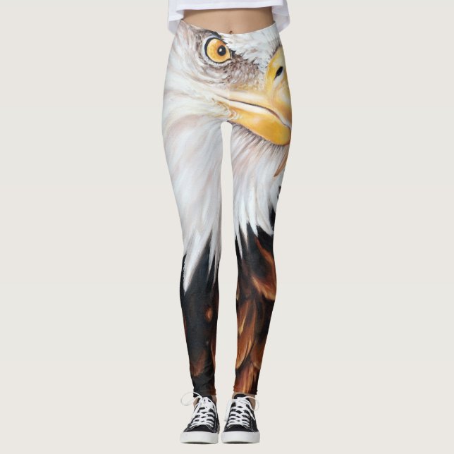 Leggings Pintura al óleo fuerte de Eagle (Anverso)