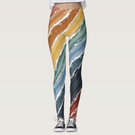 Leggings Pintura arcoiris colorida