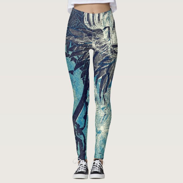 Leggings Pintura artística retro de láminas de Reijer Stolk (Anverso)
