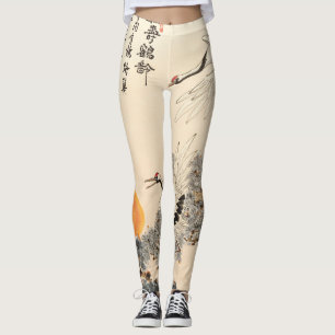 Leggings Pintura asiática tradicional: arte clásico.
