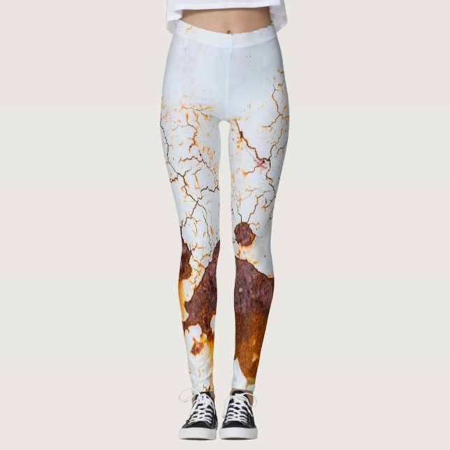 Leggings Pintura blanca rota, auto oxidado. (Anverso)