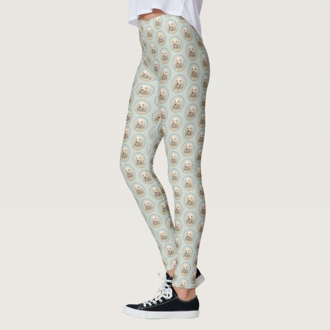 Leggings Pintura Buff de Cocker Spaniel - Arte Perro Origin (Izquierda)