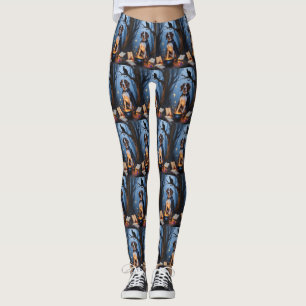 Leggings Pintura caprichosa de Halloween de Bluetick Coonho
