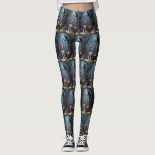 Leggings Pintura caprichosa de Halloween de perro Beagle