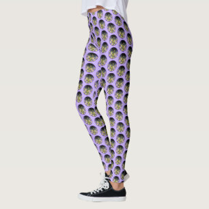 Leggings Pintura Colorado Blue Columbine - Arte Original