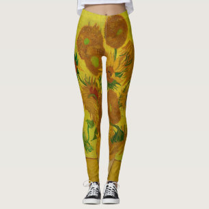 Leggings Pintura de 15 girasoles de Vincent Van Gogh