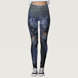 Leggings Pintura de aceite Iris Botánico