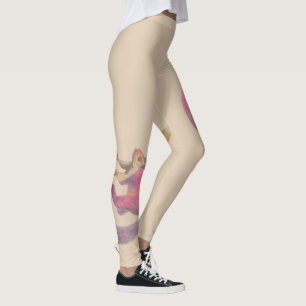 Leggings Pintura de ardilla gigante de Malabar ilustrada