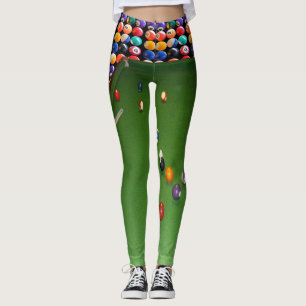 Leggings Pintura De Baloncesto Con Bolas Y Cubos,