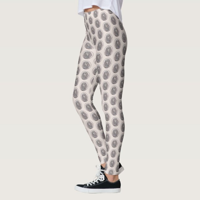 Leggings Pintura de Boykin Spaniel - Arte de Perro Original (Izquierda)
