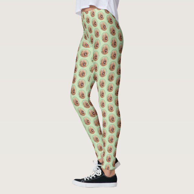 Leggings Pintura de Briard - Arte de Perro Original. (Izquierda)