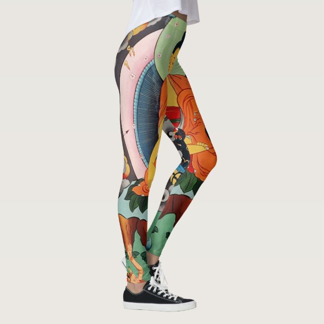 Leggings Pintura de Buda Shakyamuni, Himalayas - Dharma (Derecha)