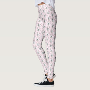 Leggings Pintura de Bulldog francés (crema/blanco) - Arte d