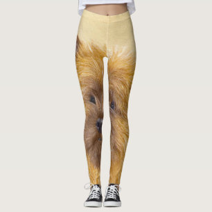 Leggings Pintura de Cairn Terrier - Arte Perro Original.