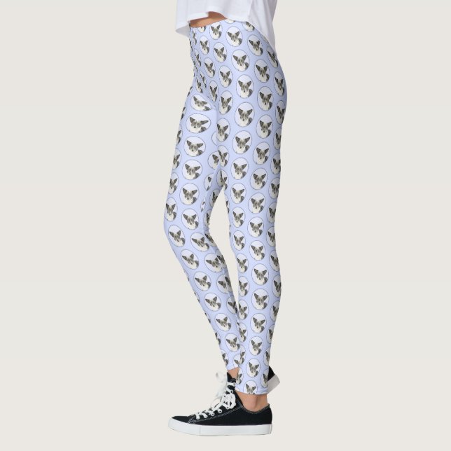 Leggings Pintura de Cardigan Welsh Corgi - Arte Perro Origi (Izquierda)