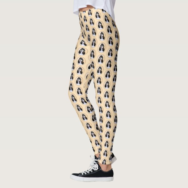 Leggings Pintura de Cocker Spaniel (Parti) - Arte Perro Ori (Izquierda)