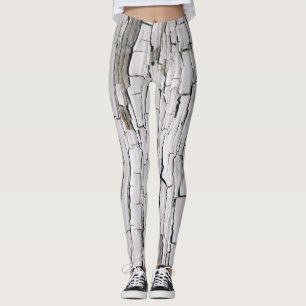 Leggings Pintura de descascaramiento vintage: Estética de l