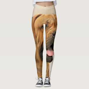 Leggings Pintura de Dogue de Burdeos - Arte de perro origin
