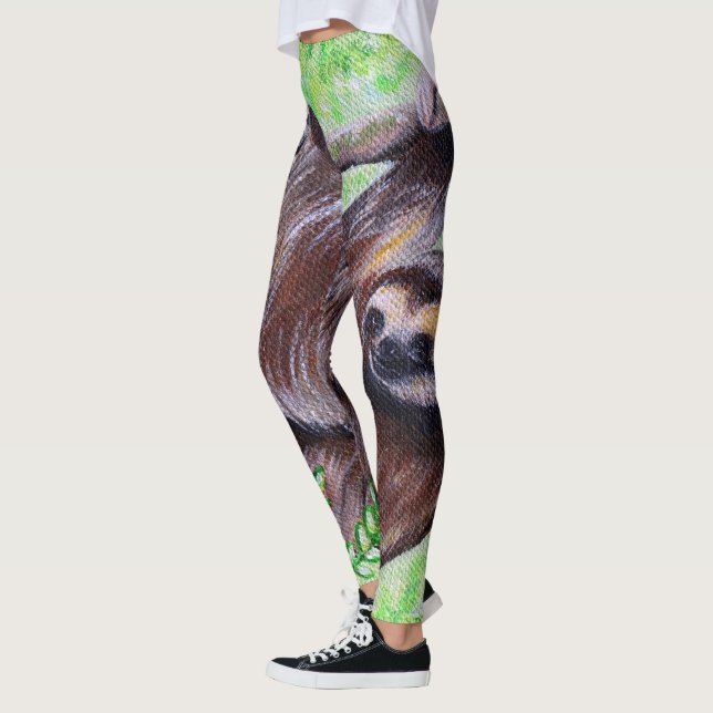 Leggings Pintura de eslogan (Izquierda)