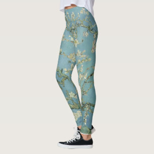 Leggings Pintura de flores de almendra de Van Gogh