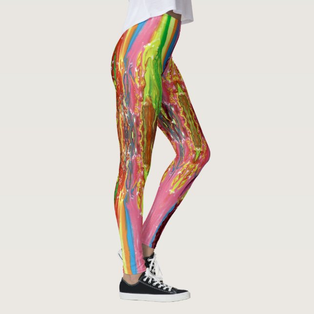 Leggings Pintura de goteo (Derecha)