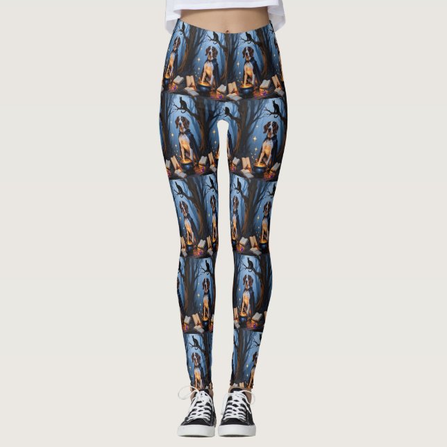 Leggings Pintura de Halloween singulares de Bluetick (Anverso)