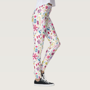 Leggings Pintura de hembra silvestre acuarela