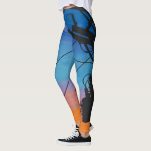 Leggings Pintura de 'Hum atardecer' en un