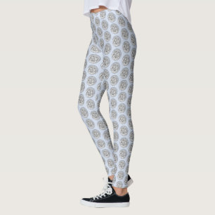 Leggings Pintura de Keeshond Beth - Arte de Perro Original.