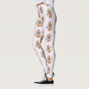 Leggings "Pintura de la acuarela del perro del pitbull de